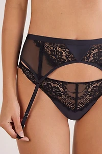 Sheer Glamour Garter Belt