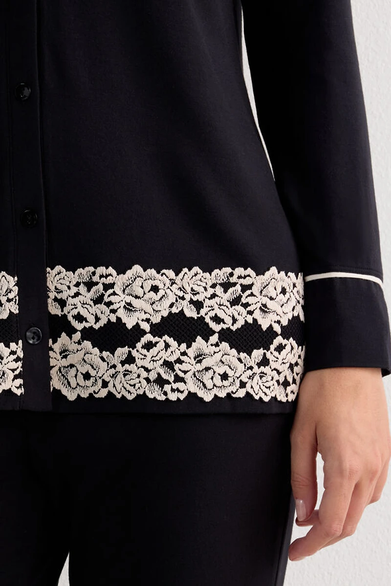 Pretty Flowers Button Up Shirt Modal