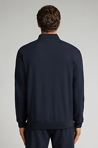 Cloth Fabric Zip Bomber Jacket