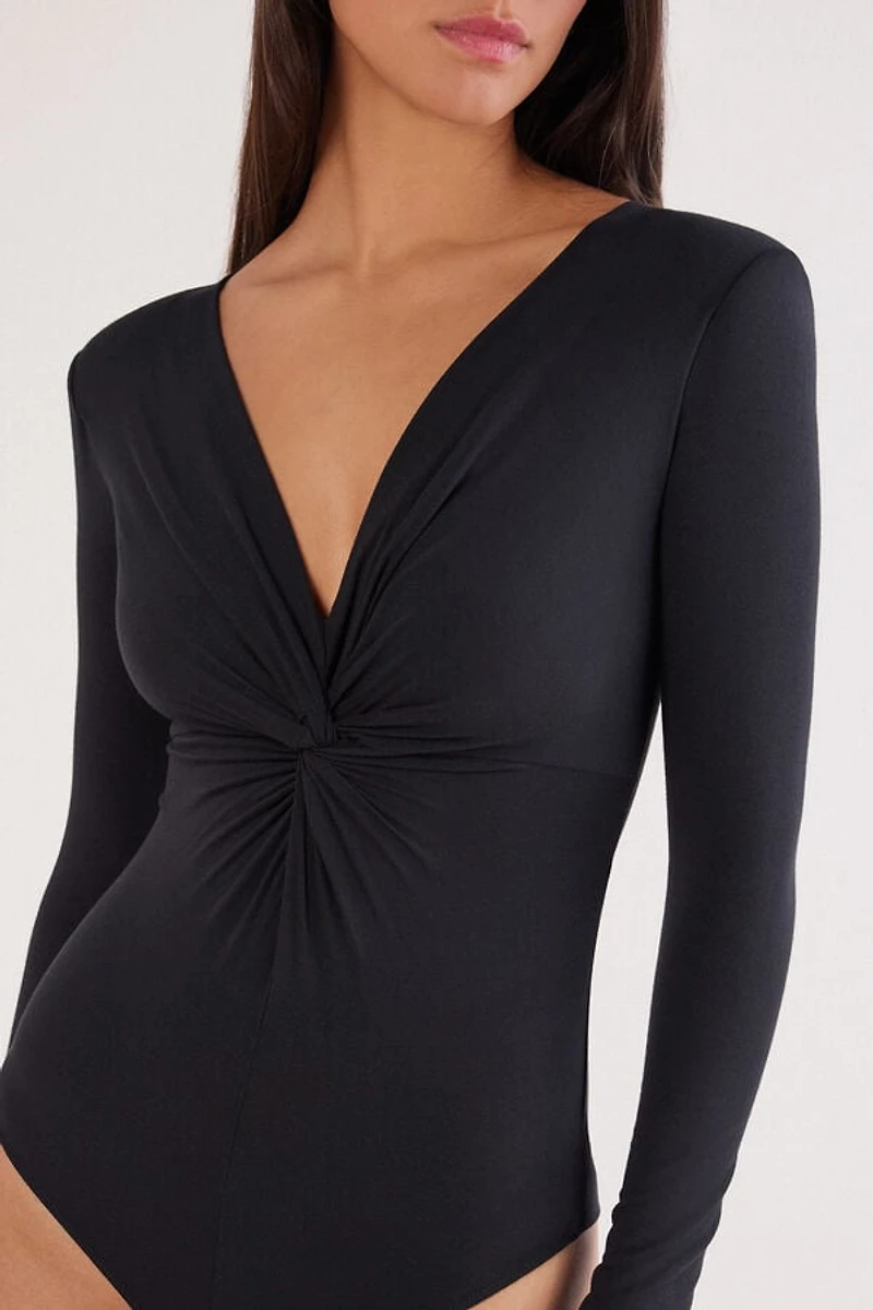 Sensual Attitude Modal Long Sleeve Bodysuit