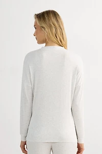 Chic Comfort Long Sleeve Modal Button-Up Top