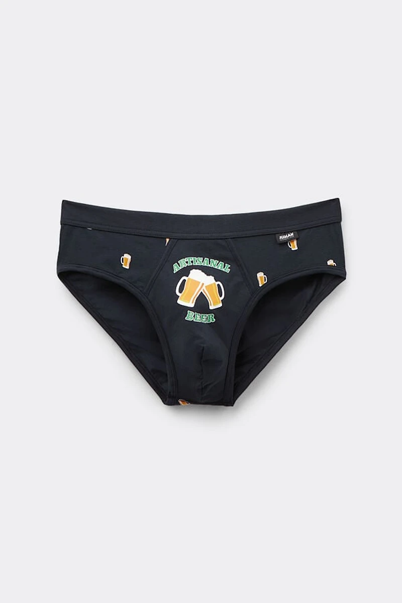 Beer Print Superior Cotton Briefs