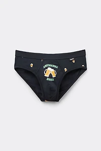 Beer Print Superior Cotton Briefs