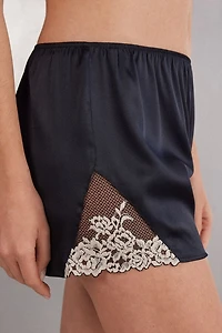 Pretty Flowers Silk Shorts