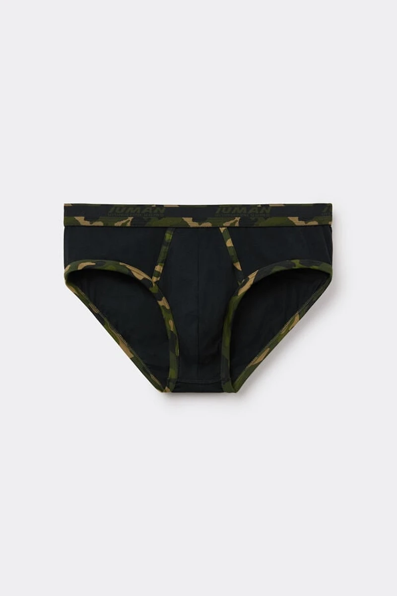 Camouflage Trim Superior Cotton Briefs