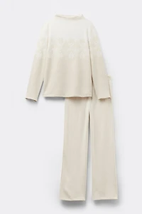 Let It Snow Tonight Full Length Jacquard Pajamas
