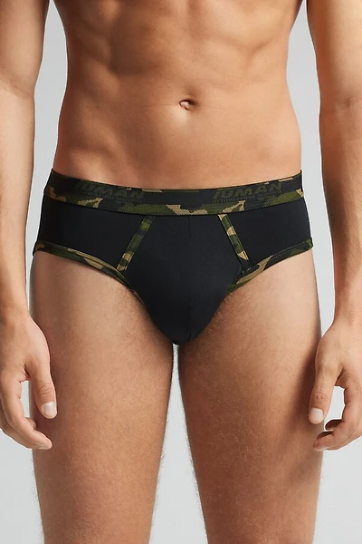 Camouflage Trim Superior Cotton Briefs