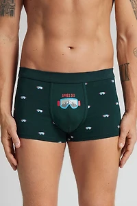 Après-Ski Ski Mask Print Superior Cotton Boxers