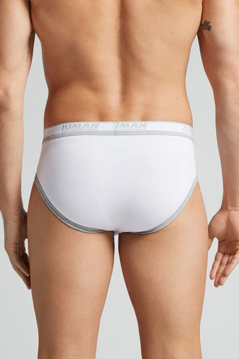 Men’s Superior Cotton Briefs with Logo
