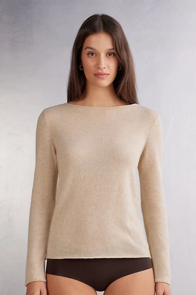 100% Cashmere Long Sleeve Top