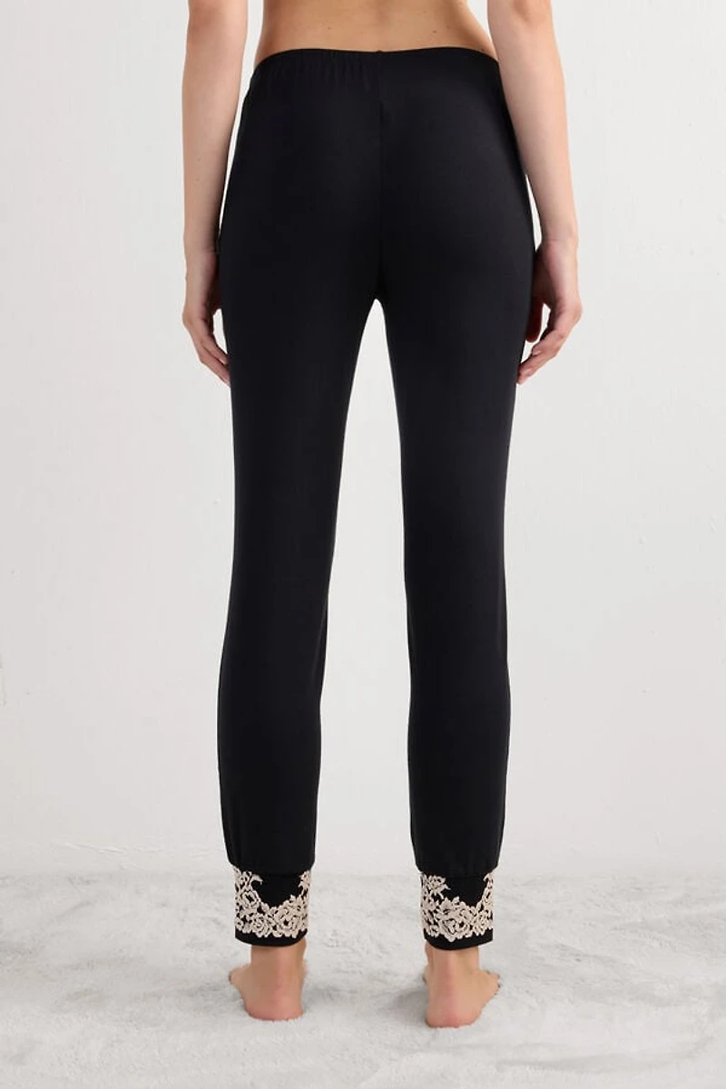 Pretty Flowers Full Length Cuffed Modal Pants
