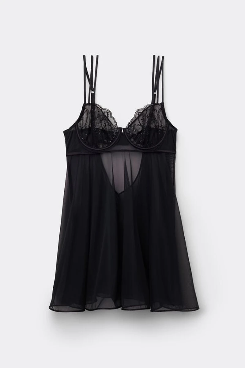 Dark Moon Girl Balconette Babydoll
