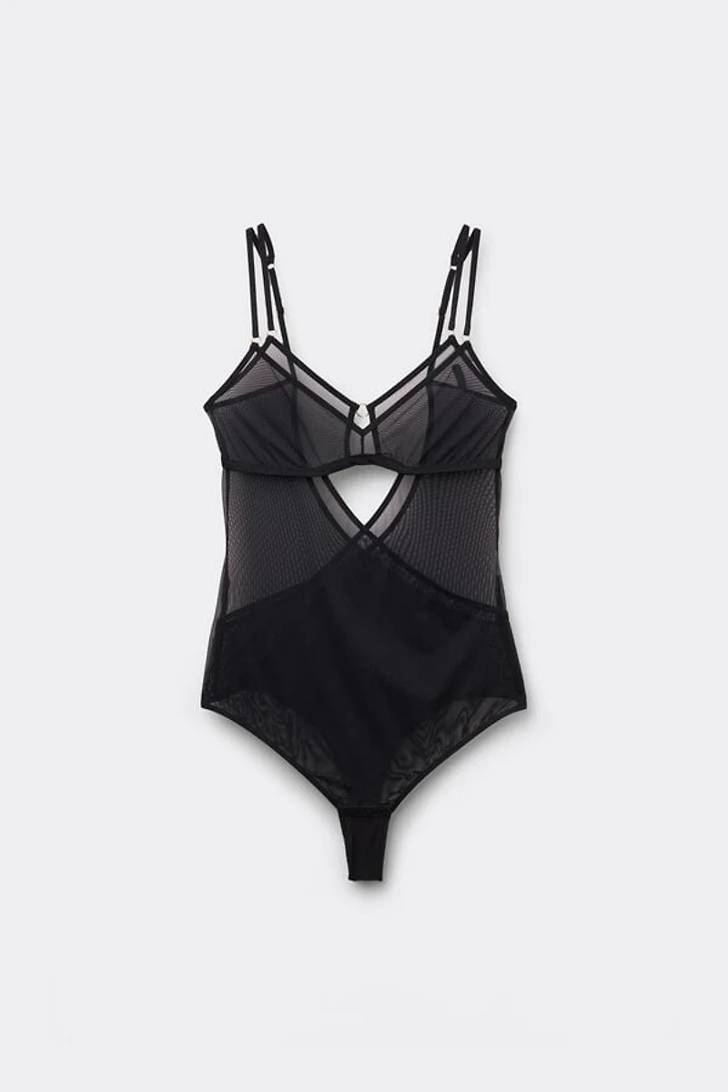 Modern Attitude Tulle Bodysuit