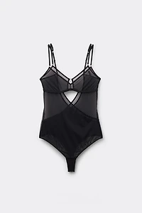 Modern Attitude Tulle Bodysuit