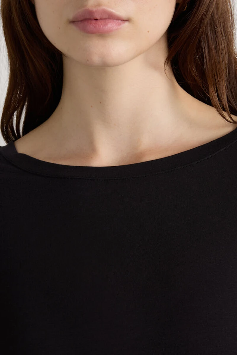 Fresh Bamboo Bateau Neck Top