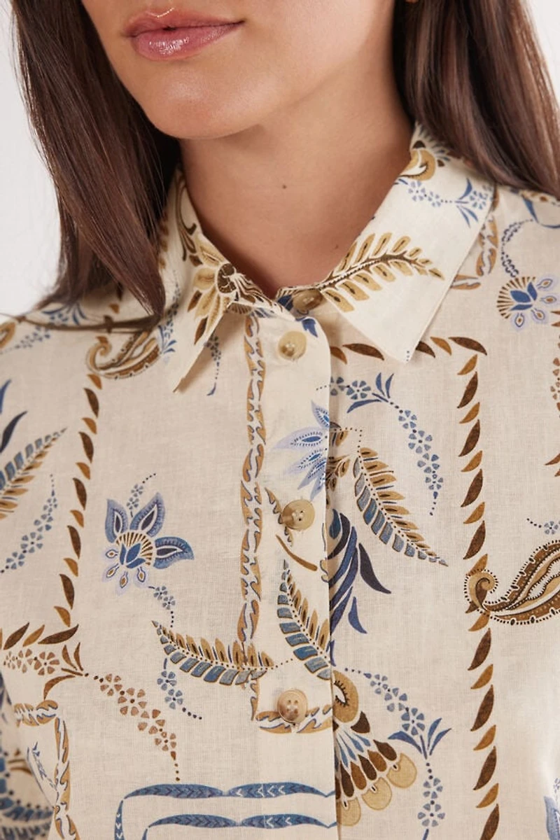 Italian Rivera Linen and Cotton Shirt