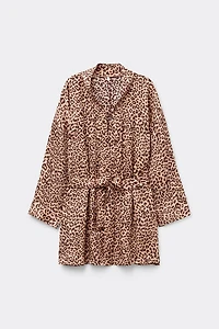 Pretty Savage Viscose Satin Kimono