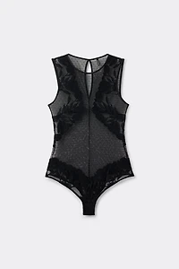 All About Flowers Lace and Tulle Bodysuit