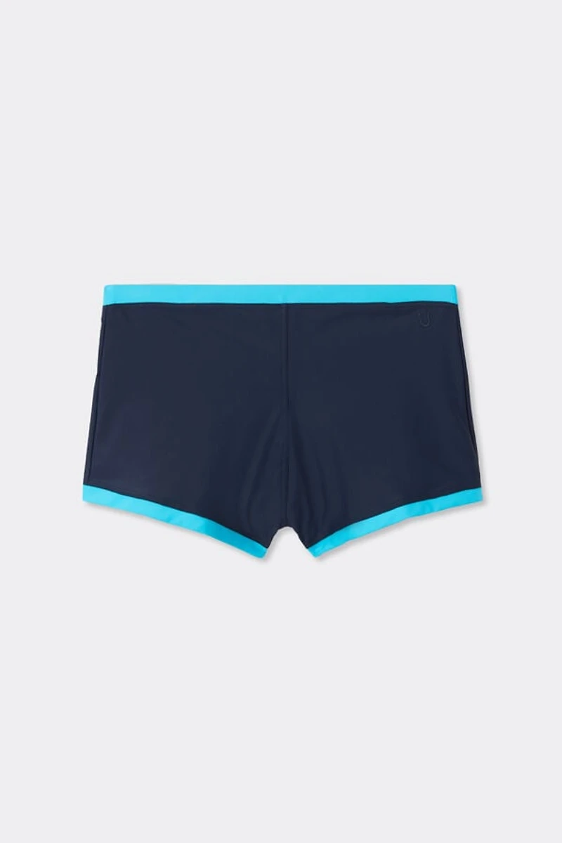 Contrast Trim Close Fit Swim Trunks