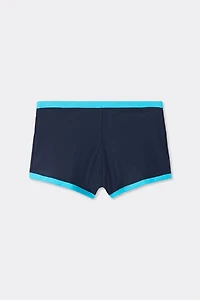 Contrast Trim Close Fit Swim Trunks