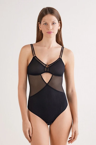 Modern Attitude Tulle Bodysuit