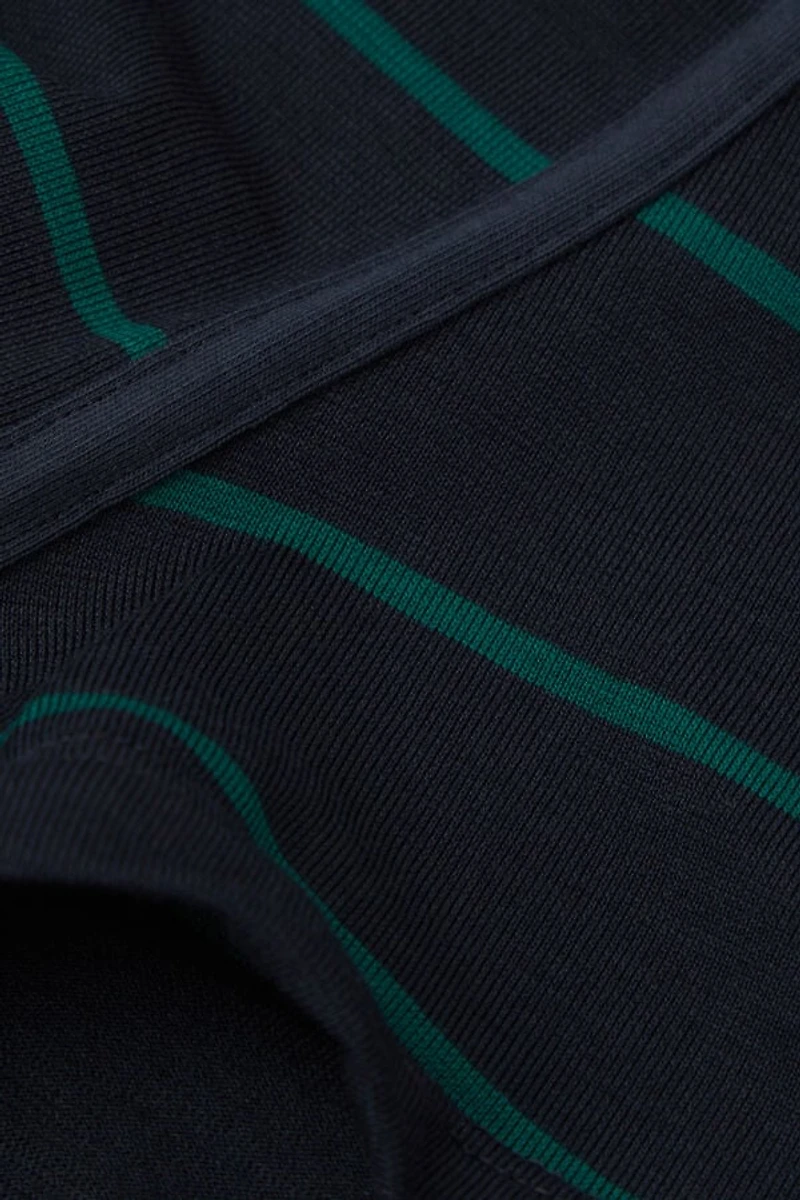 Blue Green Stripe Print Superior Cotton Boxers