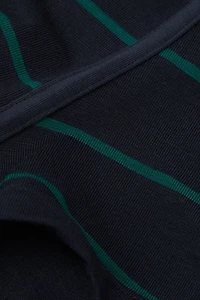 Blue Green Stripe Print Superior Cotton Boxers