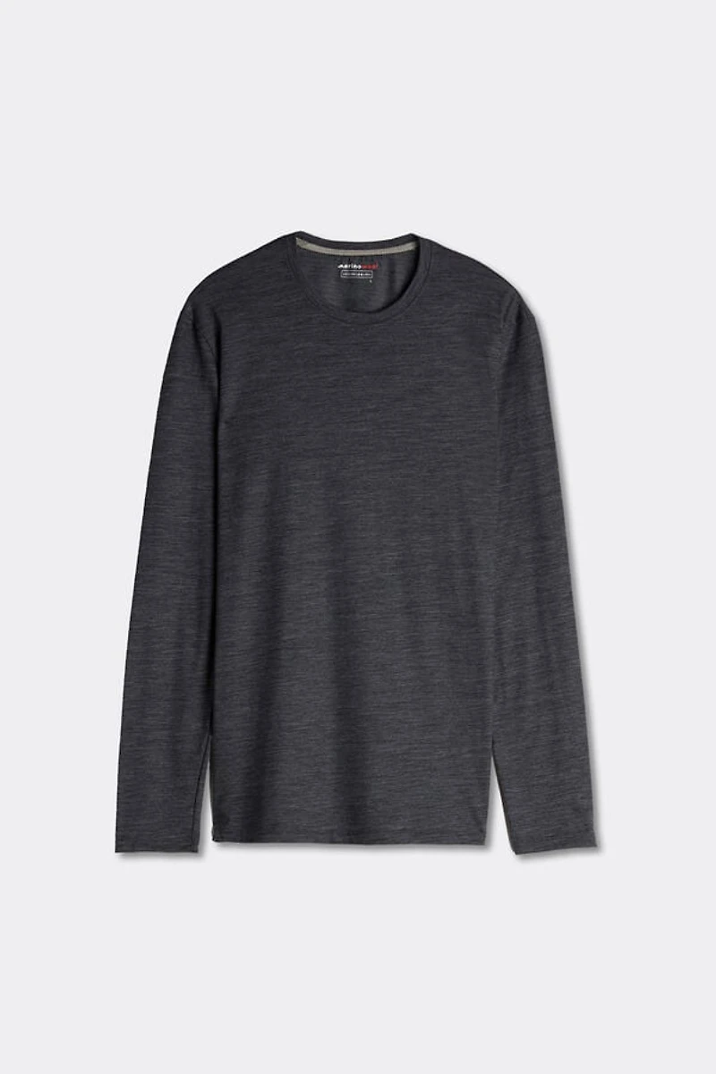 Long-sleeve Crew-Neck Merino-Wool Top