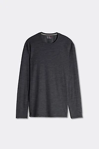 Long-sleeve Crew-Neck Merino-Wool Top