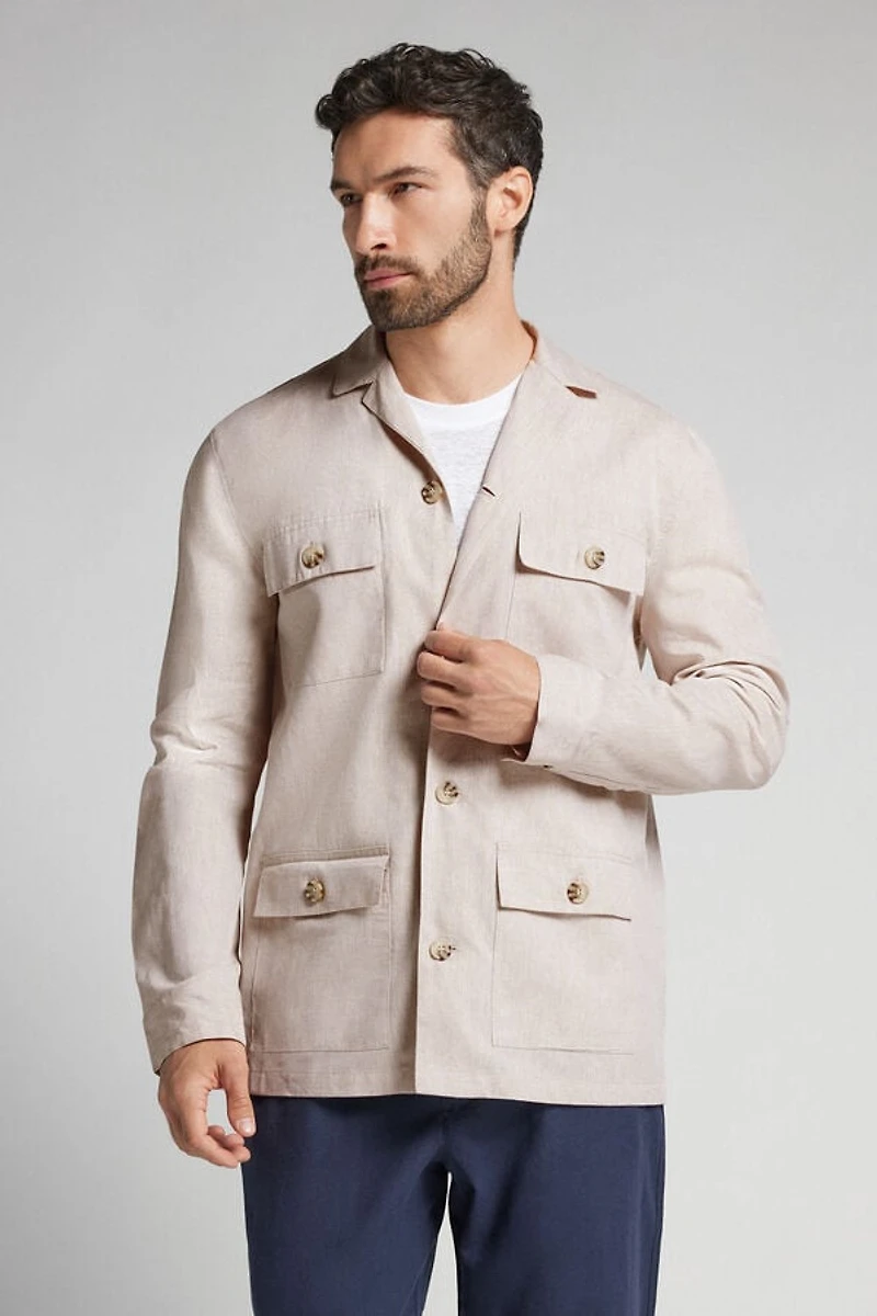 Linen and Cotton Field Jacket
