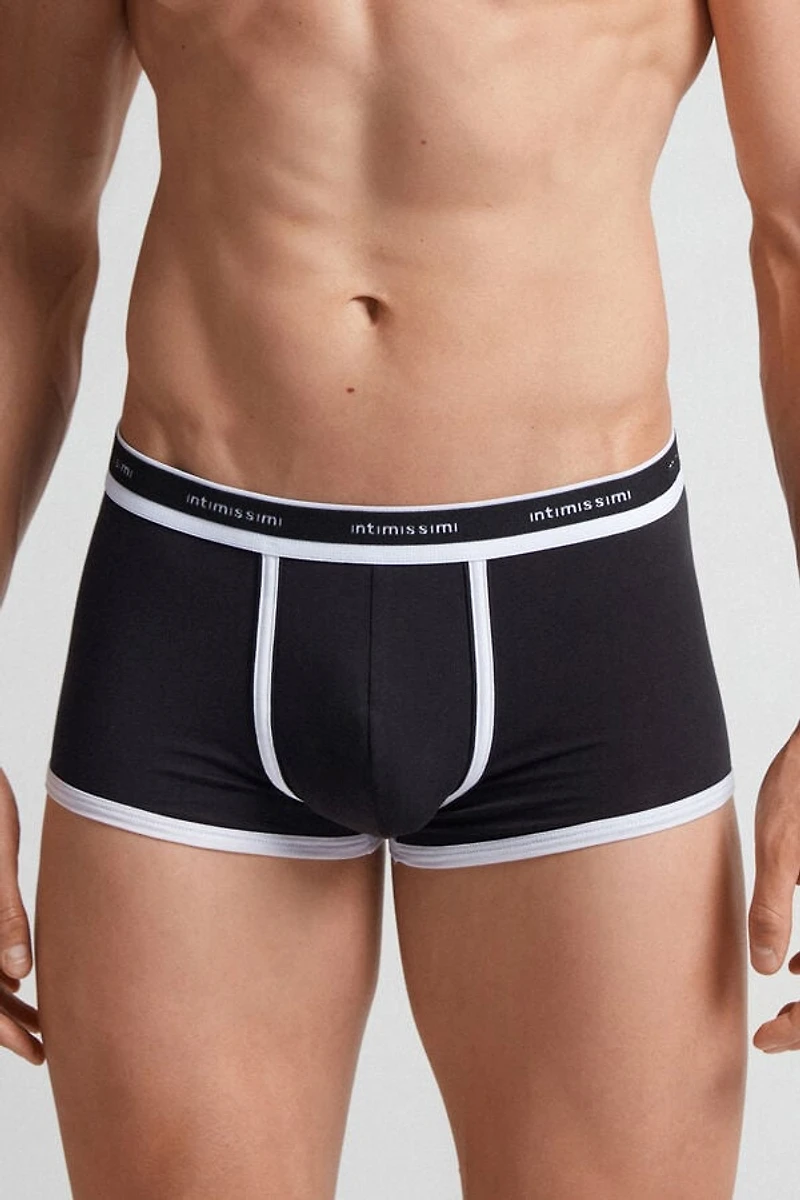 Natural Fresh Cotton Boxers with Logo