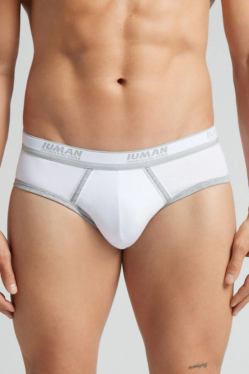 Men’s Superior Cotton Briefs with Logo