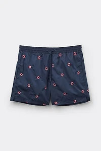 Embroidered Lifesaver Swim Trunks