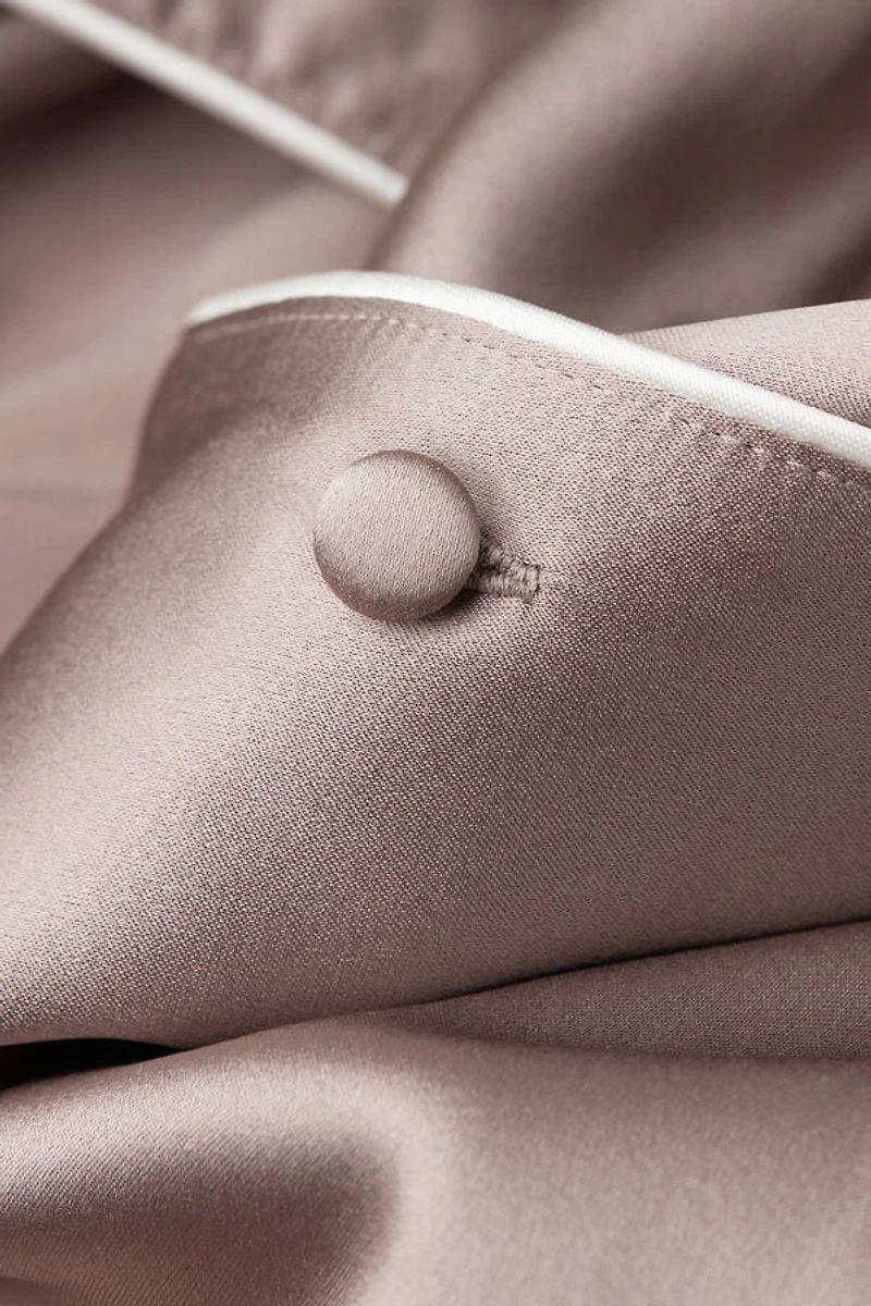 Menswear Cut Short Sleeve Silk Shirt