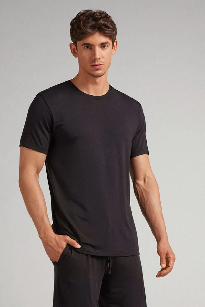 Modal and Silk T-shirt
