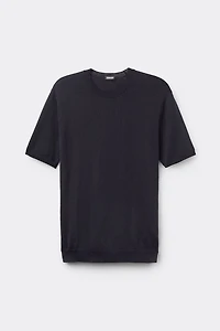 Slub Cotton Knit T-Shirt