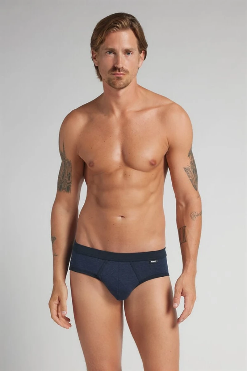 Micro-Stripe Print Superior Cotton Briefs