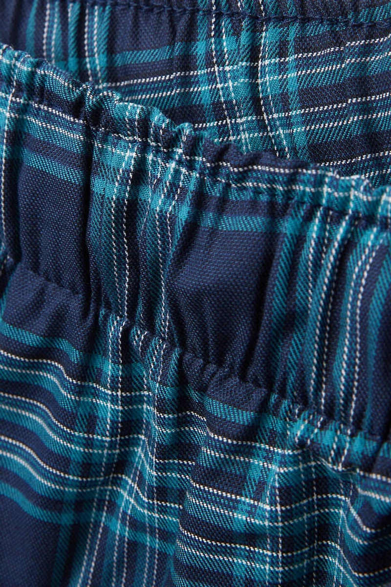Check Print Cloth Shorts