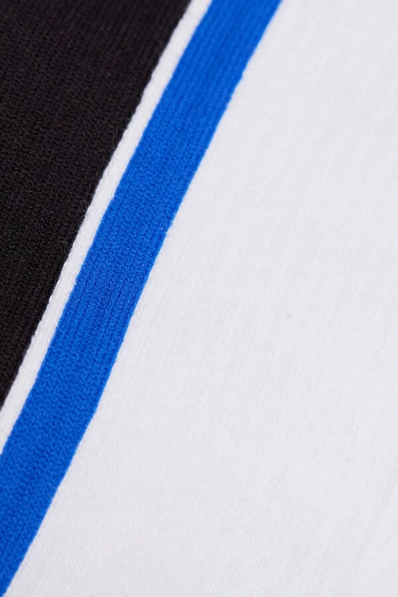 Striped Terrycloth Crew Socks