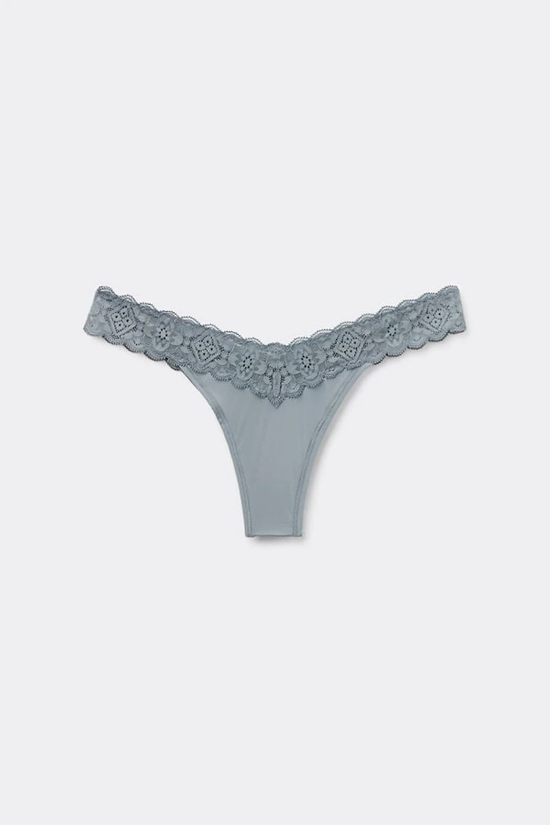 Lace and Microfiber ‘80s Style Brazilian