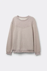 Soft Chevron Long Sleeve Top
