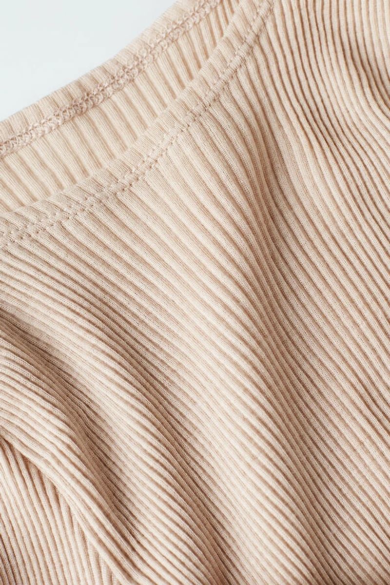 Long Sleeve Wide Neck Sweater Wool and Silk