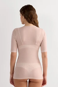 Short-Sleeved Top Ultranatural with Cashmere
