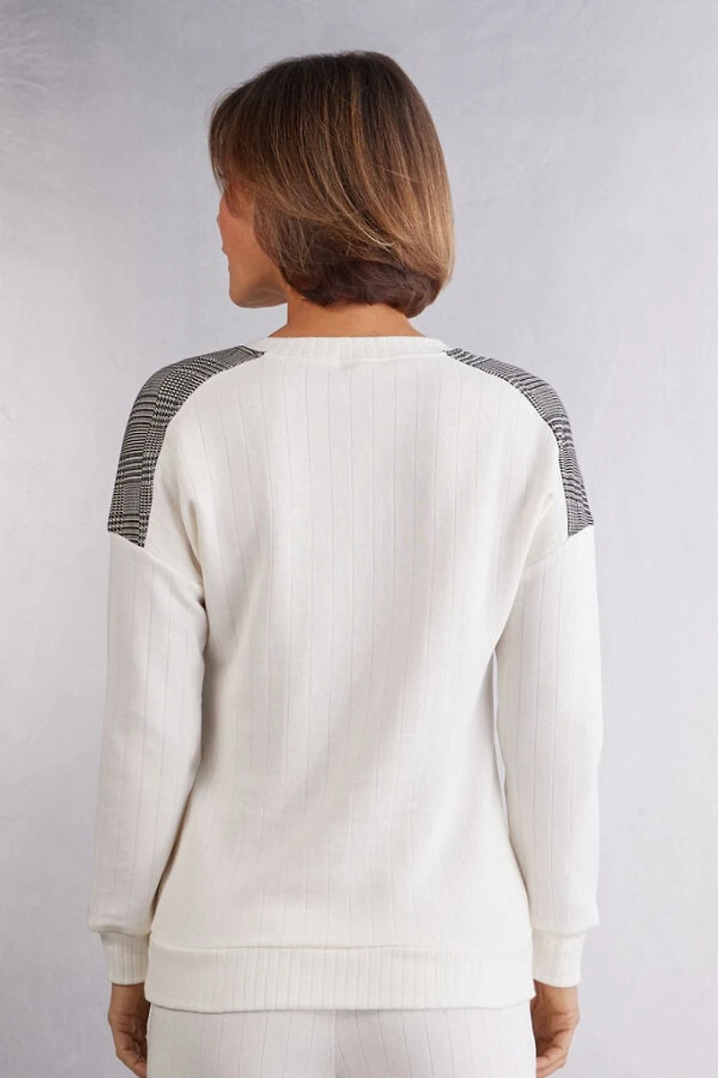 Royal Elegance Long Sleeve V-neck Top
