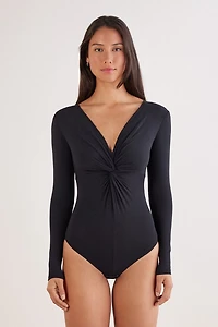 Sensual Attitude Modal Long Sleeve Bodysuit