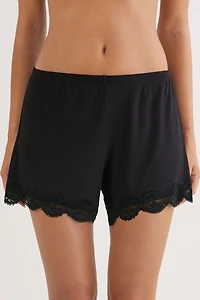 Your Everyday Wear Ribbed Shorts with Lace
