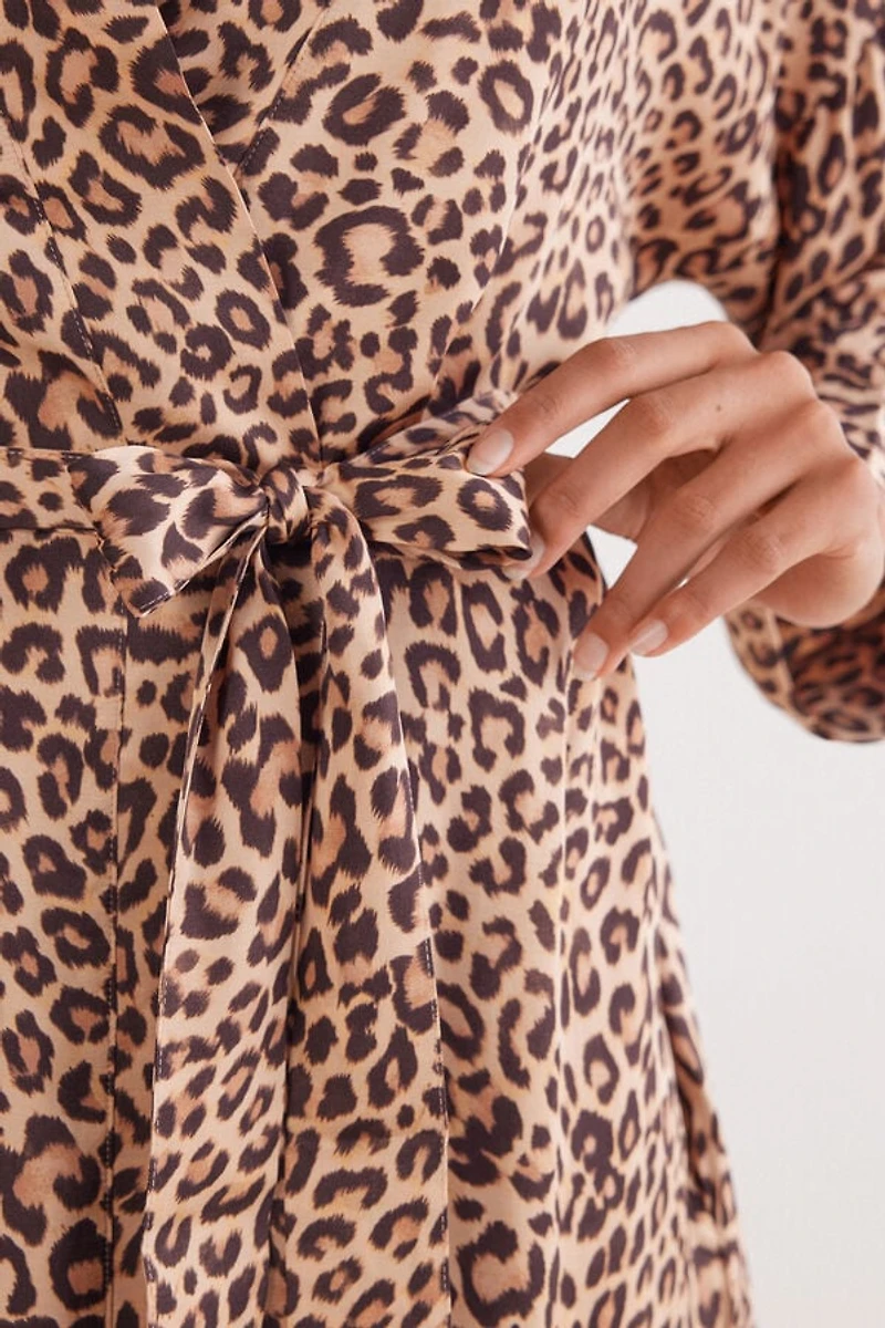 Pretty Savage Viscose Satin Kimono