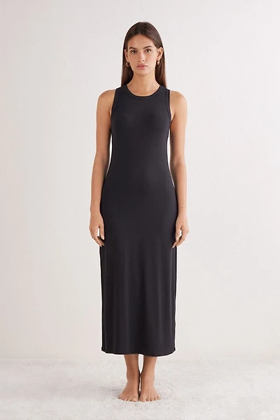 Your Everyday Wear Long Ribbed Nightgown