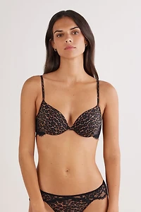 Sensual Attitude Animal Print Bellissima Push-Up Bra