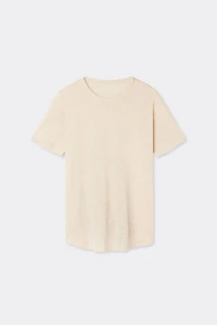 The Pure Linen Short Sleeve Top